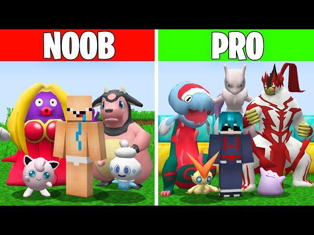 NOOB vs PRO no MINECRAFT PIXELMON