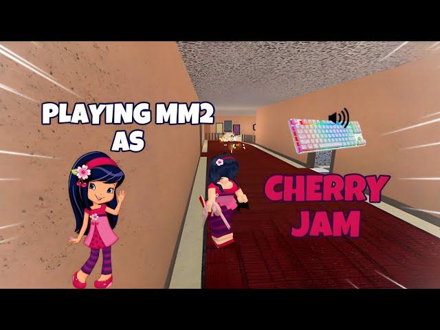 CHERRY JAM DESTROYS TEAMERS IN MM2 + GAMEPLAY (KEYBOARD ASMR)