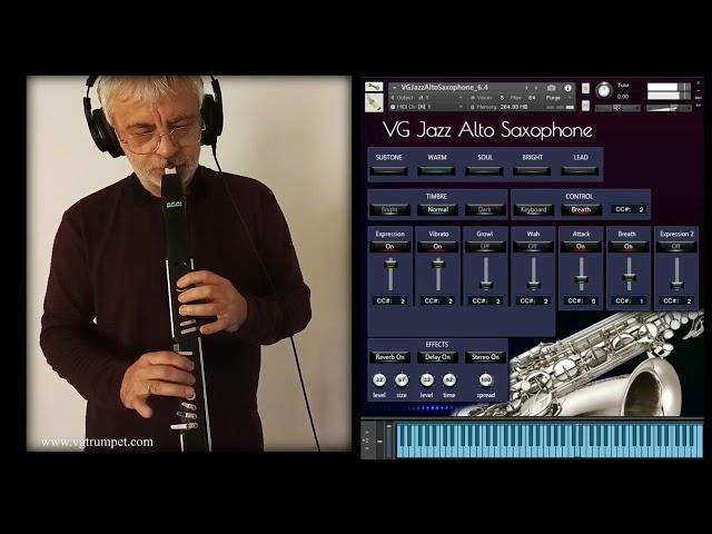 AKAI EWI4000s and Jazz Alto Saxophone sound library for NI Kontakt. Brass, woodwind, orchestral vst.