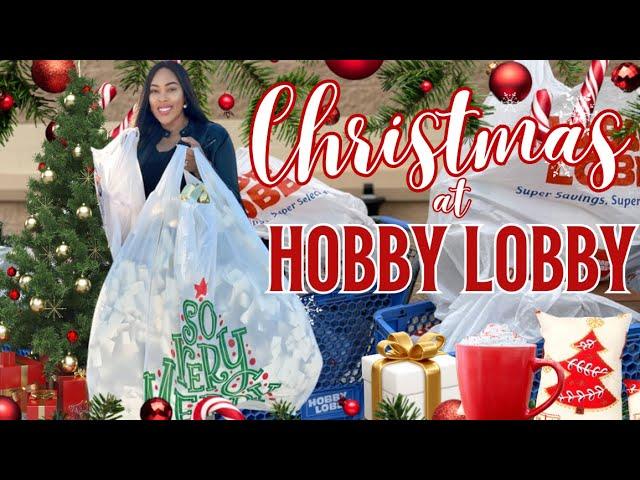 HUGE HOBBY LOBBY CHRISTMAS HAUL 2024 – 50% OFF HOLIDAY DECOR!