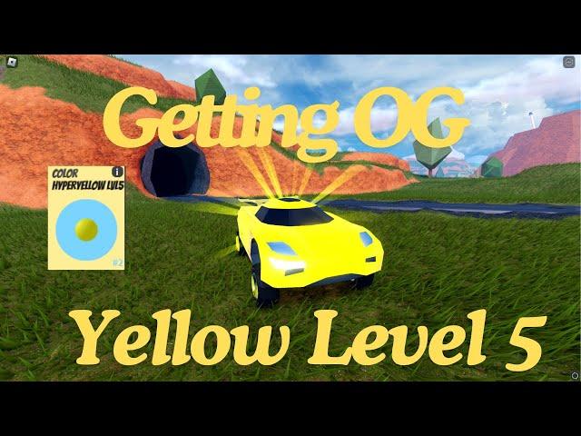 Getting Hyper Yellow Level 5 In Roblox Jailbreak (Under 1% Pity)