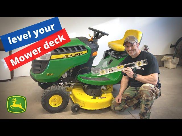 How to LEVEL your mower deck (John Deere)