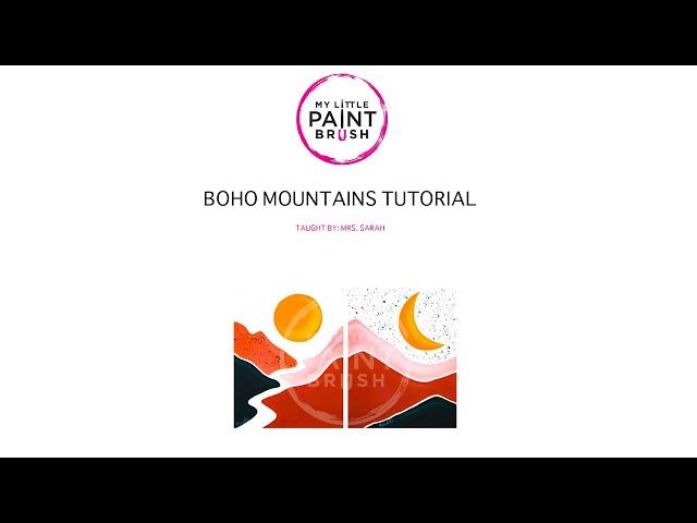 HOW TO PAINT! Acrylic Painting for Beginners | BOHO MOUNTAINS | My Little Paintbrush