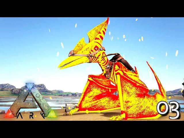 ARK: SURVIVAL EVOLVED - FIRST ALPHA DINO TAMES !!! ARK: ETERNAL EBENUS ASTRUM E03