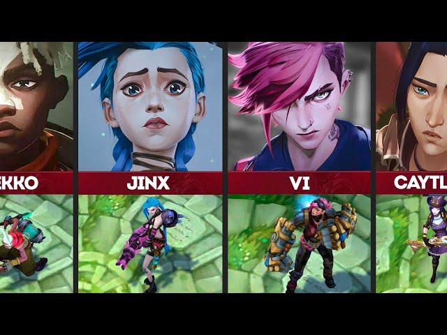 The characters of Arcane in League of Legends.