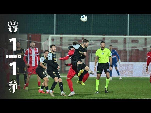 Highlights Vis Pesaro-Ascoli 1-1