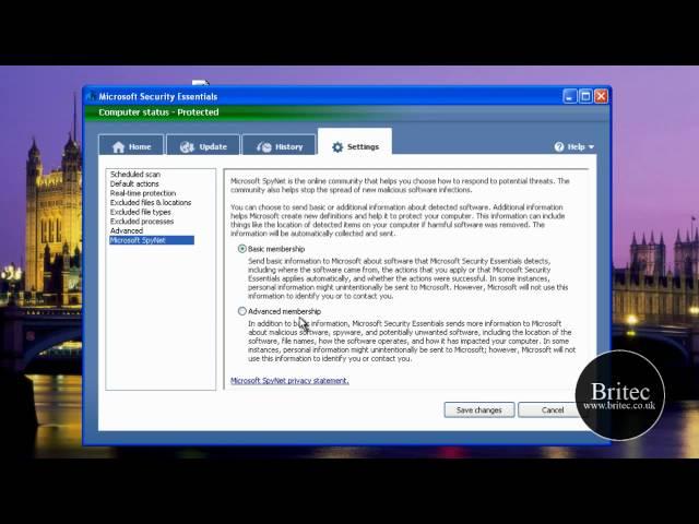 Microsoft Security Essentials Review by Britec