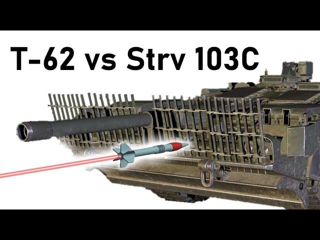 Strv 103 BAR ARMOUR SIMULATION | T-62 vs S-Tank | 115mm 3BM3 APFSDS Armour Piercing Simulation