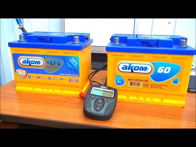 The best battery on the test results. (EFB Akom vs Akom standard CaCa)