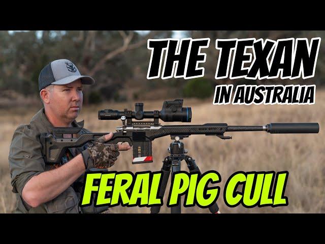 Shooting Feral Pigs with The Texan - Feral Hog Cull || 308 Win Rifle || Thermion 2 LRF XG50