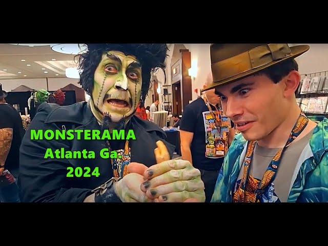 Monsterama Atlanta 2024 full walk through Aug 2024 Horror con masks props collectibles Halloween WOW