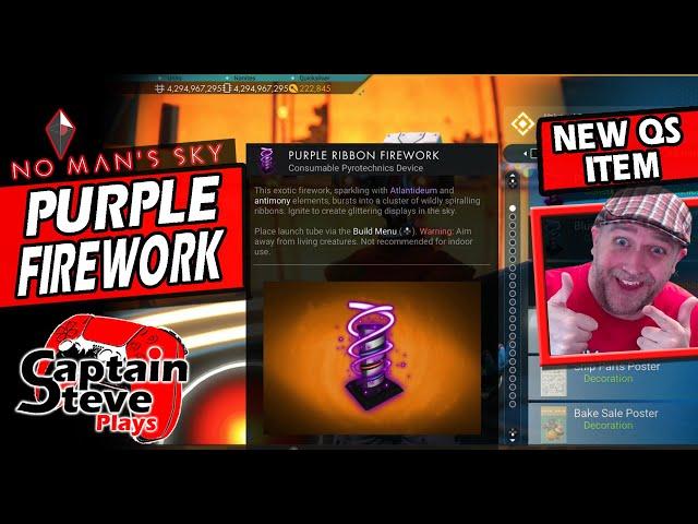 No Man's Sky Purple Ribbon Firework - FINALLY Unlocked - NMS News QS Item