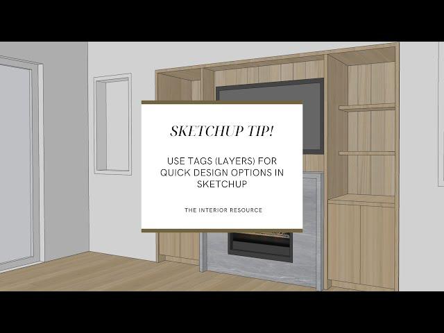 How To Use Tags (layers) in SketchUp