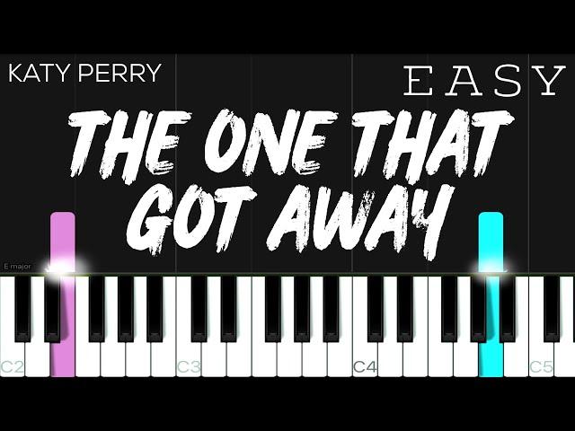 Katy Perry - The One That Got Away | EASY Piano Tutorial