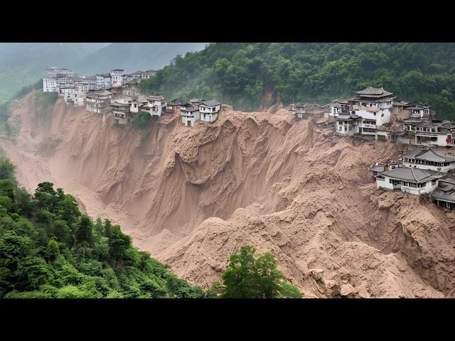 Earth Collapses in China: Stunning Landslide Video