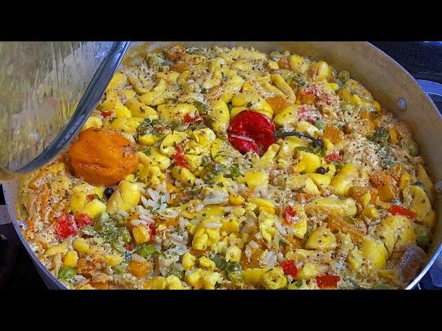 Seasoned Rice with Ackee & Saltfish Jamaican Style (Simmers in Coconut Milk)