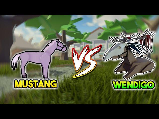 Roblox Wild West -(Wendigo Horse Vs Mustang) - (2021 Halloween Event)