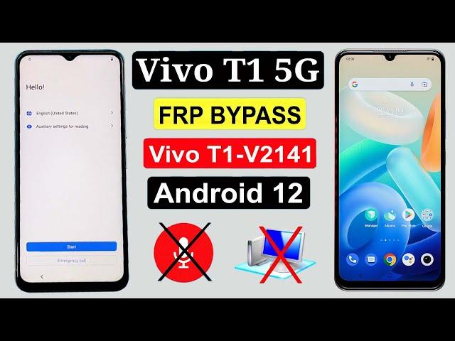 Vivo T1 5g Frp Bypass Android 12Vivo T1 5g Google Account BypassVivo V2141 Frp Bypass Without Pc