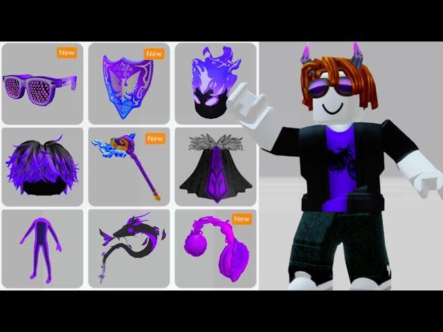 16 FREE PURPLE ITEMS ROBLOX!  (2024)