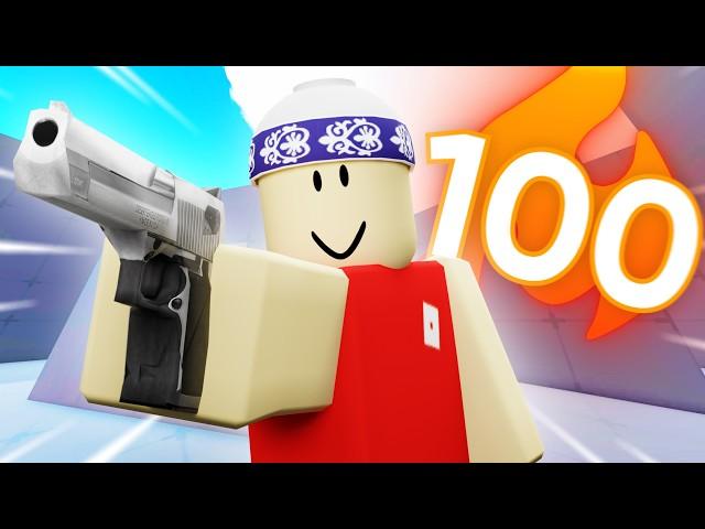 i finally got a 100 WINSTREAK in Roblox Rivals..