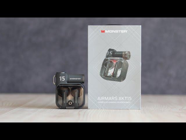 Monster XKT15 UNBOXING | Wireless Bluetooth Transparent Gaming Earbuds