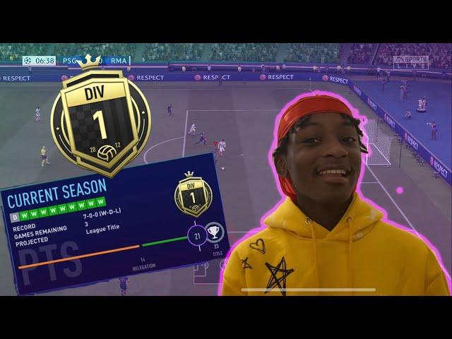 WINNING DIVISION 1 WITH NO LOSSES?! | FIFA 21 Pro Clubs (FUNNY)