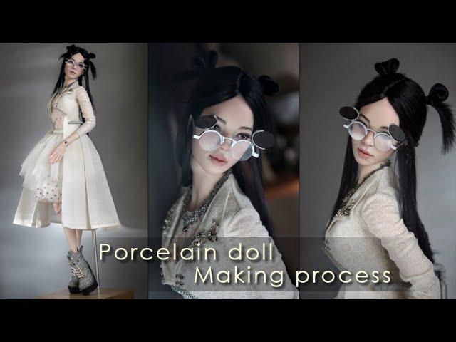 Process of creating porcelain BJD doll "Aurora"