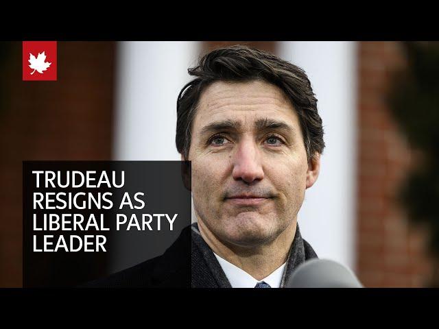 Trudeau resigns as Liberal Party leader, spelling end to time in power