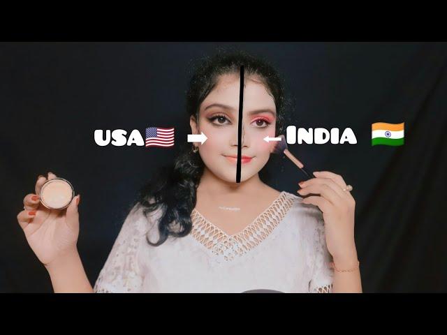 ASMR India VS America Makeup Look Challenge 