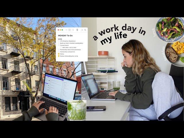 work day in my life | social creative strategist and content creator