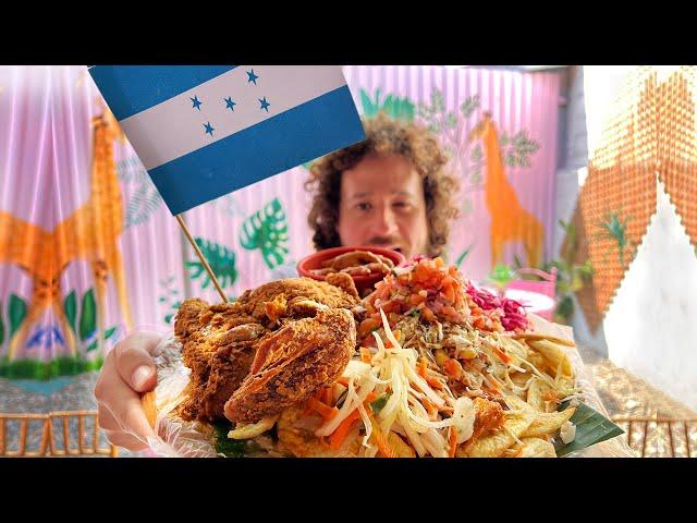 Trying street food in HONDURAS 