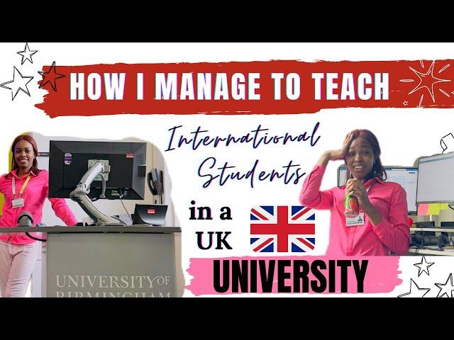 How to Teach International Students in a UK University | Classroom management tips