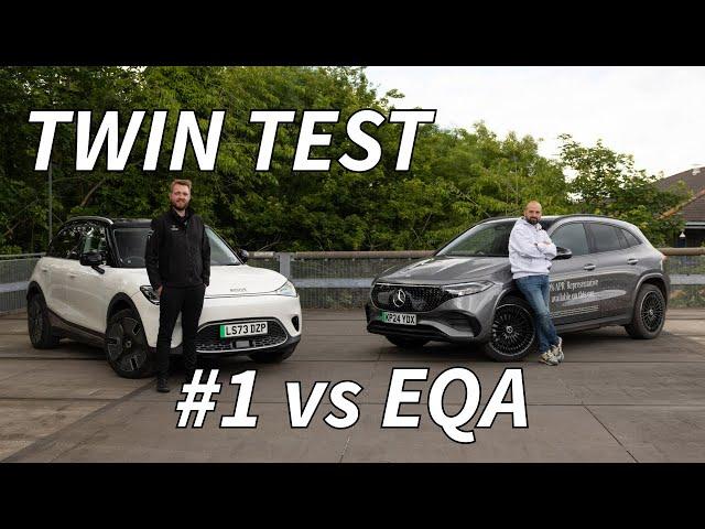 TWIN TEST: smart #1 vs Mercedes-Benz EQA facelift with @GoksCarLounge | 2024 electric SUV showdown