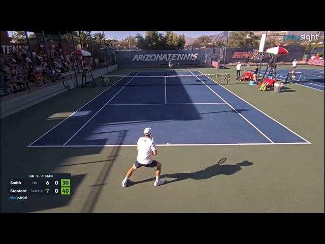 Nishesh Basavareddy ( Stanford )  Vs  Colton Smith ( Arizona )    ITA Tennis  03/2024