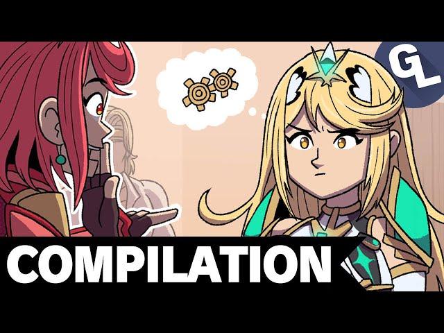 Pyra and Mythra Join Smash! Super Smash Bros. Ultimate Comic Dub Compilation 13 - GabaLeth