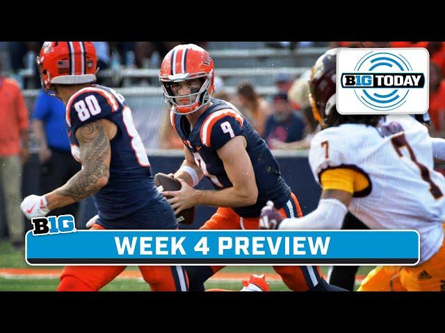 Preview Week 4 Football; What to Watch This Week? Matt Rhule & Xavier Scott Stop By | B1G Today