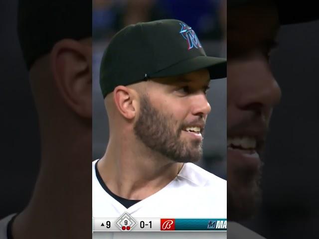 Marlins catcher Jacob Stallings ABSOLUTELY FOOLS Ronald Acuña Jr. on 3 pitches to STRIKE HIM OUT! 