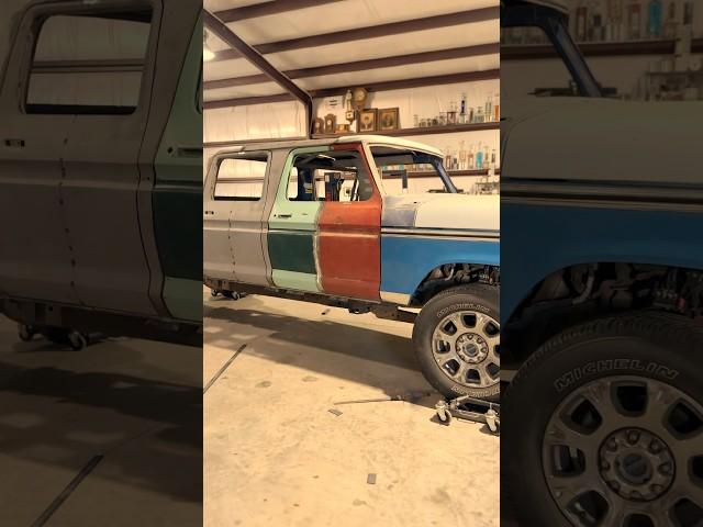The 76/22 King Ranch Ford is becoming a reality. No longer just a dream. #fabrication #ford