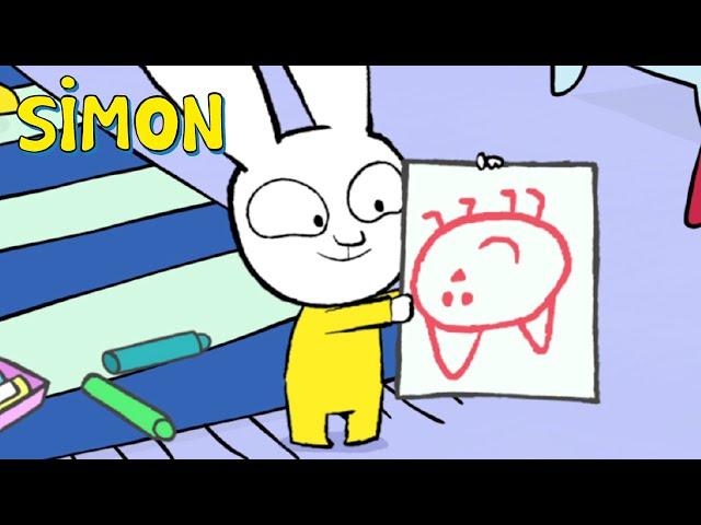 I have drawn a cat! | Simon | Full episodes Compilation 30min S2 | Cartoons for Kids