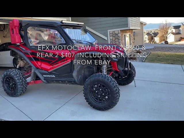 Honda Talon EFX Motoclaw tire review. 8 ply DOT approved 28-9-15 & 28-11-15. 1000X 1000R