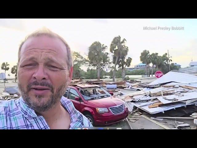 Cedar Key, Florida resident gives devastating tour of Hurricane Helene destruction