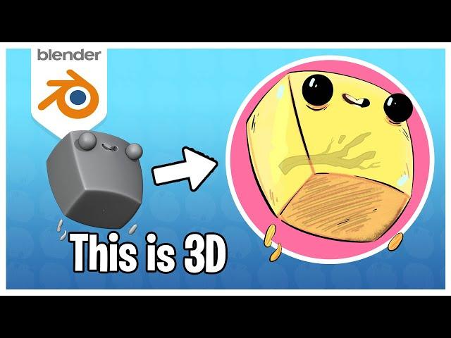 Blender 2D/3D Character with Grease Pencil