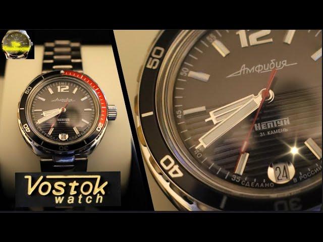 Vostok Neptune Amphibia Diver's Watch Unboxing and First Impressions