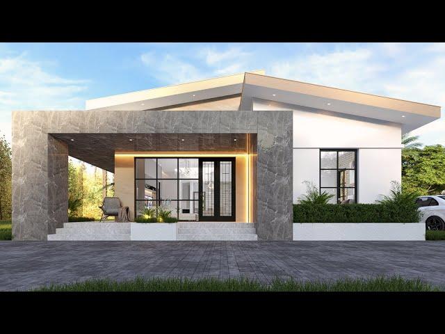 Modern House Design 4 Bedroom Bungalow 11m x 16m