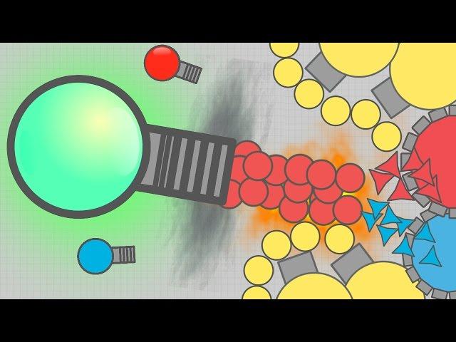 STREAMLINER NEW FASTEST SHOOTING TANK! Diep.io Max level Streamliner Vs Mothership Vs Arena closer