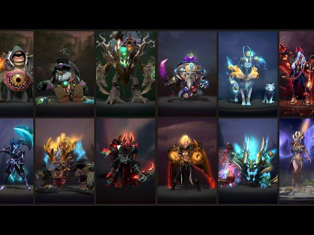 All Hero Arcana, Immortal, Persona, Cache Set & many more Dota 2024.