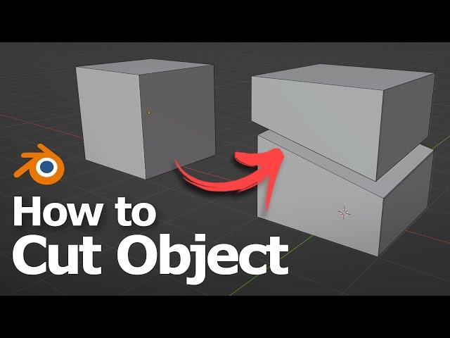 How to cut object in Blender | Bisect Tool with Plane