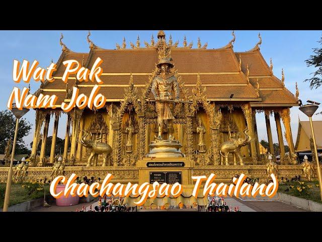 Thailand’s Only All Gold Temple - Historic Wat Pak Nam Jolo - Chachangsao