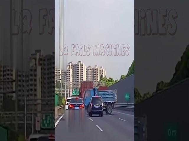 Highway Hijinks: When a Truck Pulls an Unbelievable U‑Turn! #truck #car #carfails #truckchina