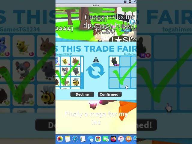 I got a mega Amami Rabbit  #adoptmeroblox #adoptme #adoptmetrades